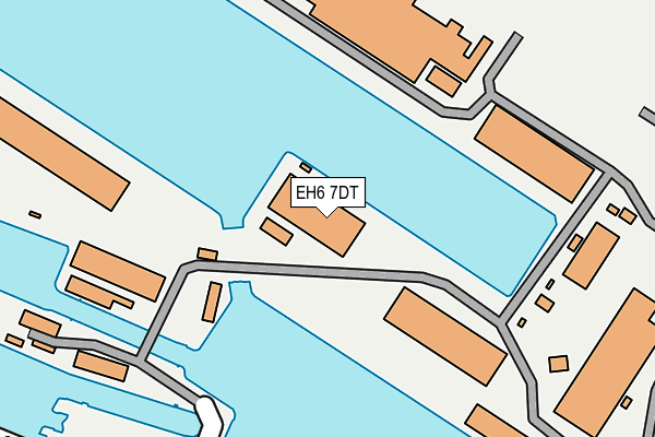 EH6 7DT map - OS OpenMap – Local (Ordnance Survey)