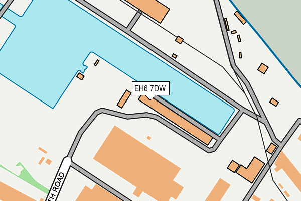 EH6 7DW map - OS OpenMap – Local (Ordnance Survey)