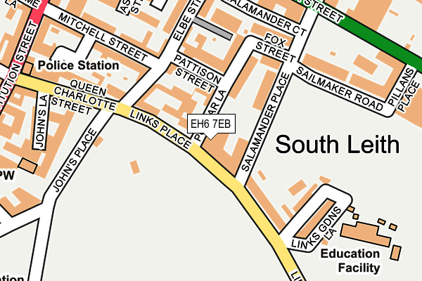 EH6 7EB map - OS OpenMap – Local (Ordnance Survey)