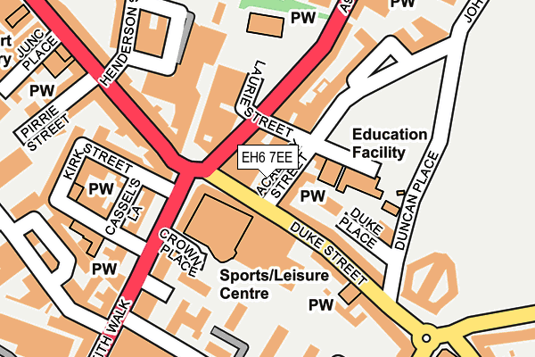 EH6 7EE map - OS OpenMap – Local (Ordnance Survey)