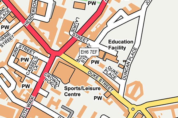 EH6 7EF map - OS OpenMap – Local (Ordnance Survey)