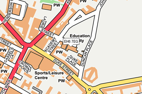 EH6 7EG map - OS OpenMap – Local (Ordnance Survey)