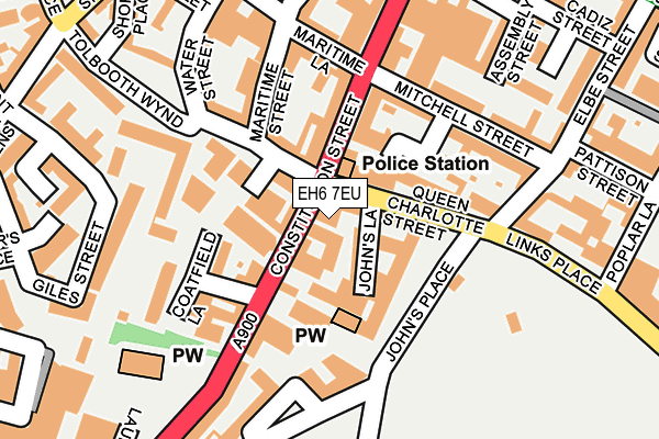 EH6 7EU map - OS OpenMap – Local (Ordnance Survey)