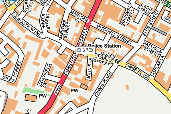 EH6 7EX map - OS OpenMap – Local (Ordnance Survey)