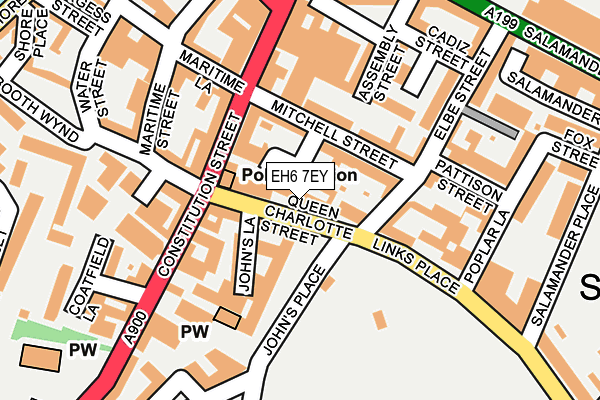 EH6 7EY map - OS OpenMap – Local (Ordnance Survey)