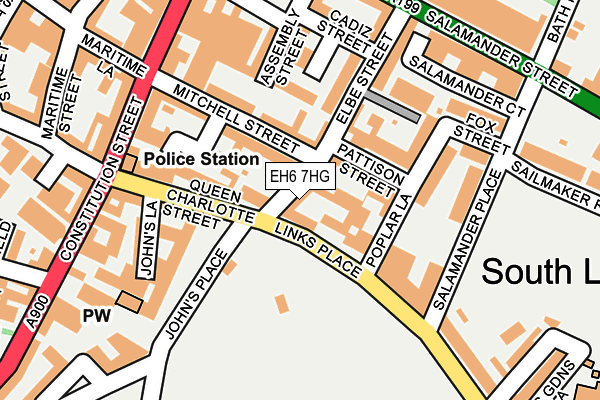 EH6 7HG map - OS OpenMap – Local (Ordnance Survey)