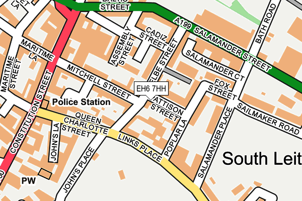 EH6 7HH map - OS OpenMap – Local (Ordnance Survey)