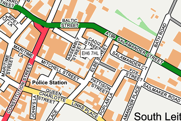 EH6 7HL map - OS OpenMap – Local (Ordnance Survey)