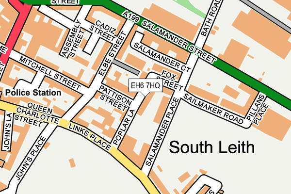 EH6 7HQ map - OS OpenMap – Local (Ordnance Survey)