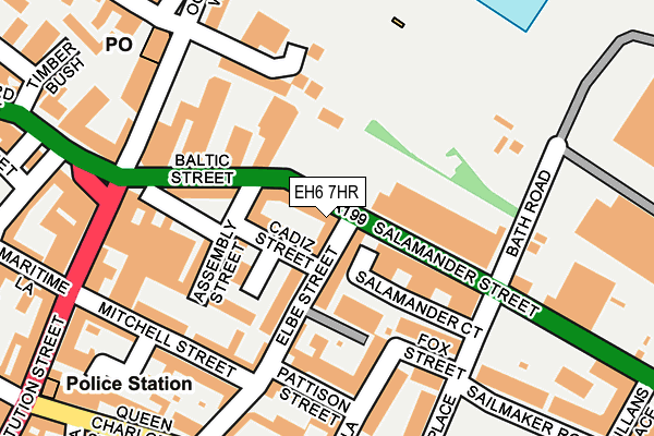 EH6 7HR map - OS OpenMap – Local (Ordnance Survey)
