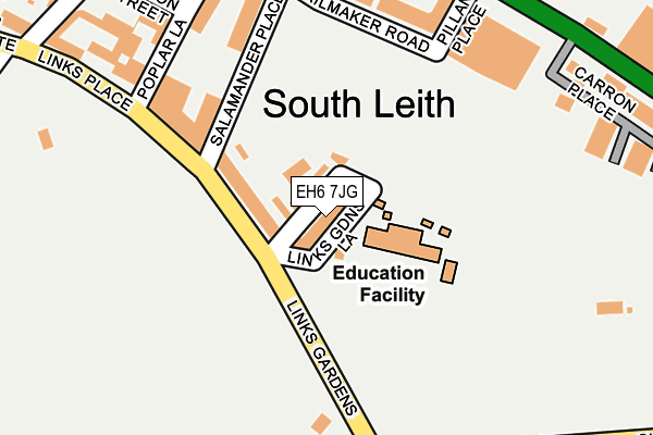 EH6 7JG map - OS OpenMap – Local (Ordnance Survey)