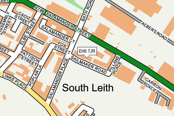 EH6 7JR map - OS OpenMap – Local (Ordnance Survey)