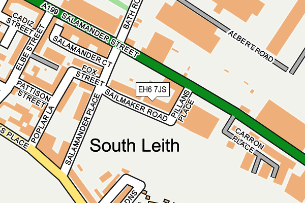 EH6 7JS map - OS OpenMap – Local (Ordnance Survey)