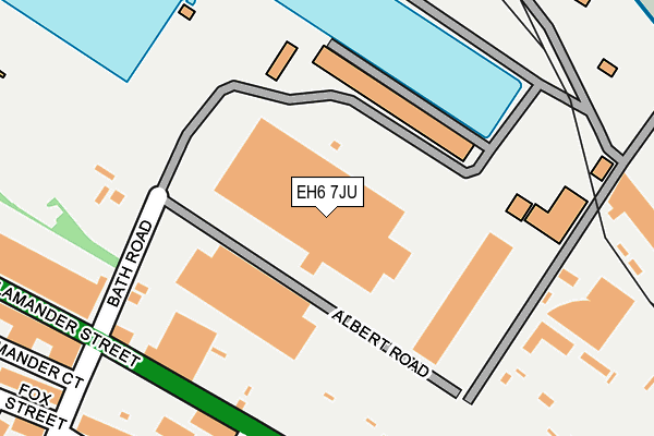 EH6 7JU map - OS OpenMap – Local (Ordnance Survey)