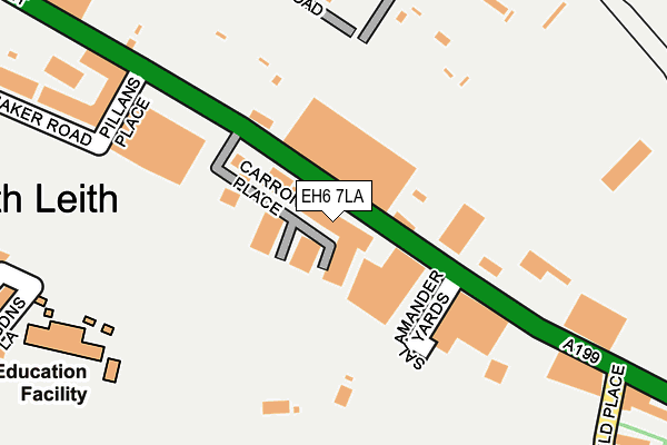 EH6 7LA map - OS OpenMap – Local (Ordnance Survey)