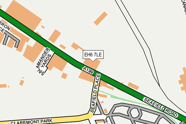 EH6 7LE map - OS OpenMap – Local (Ordnance Survey)
