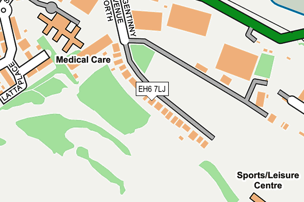 EH6 7LJ map - OS OpenMap – Local (Ordnance Survey)