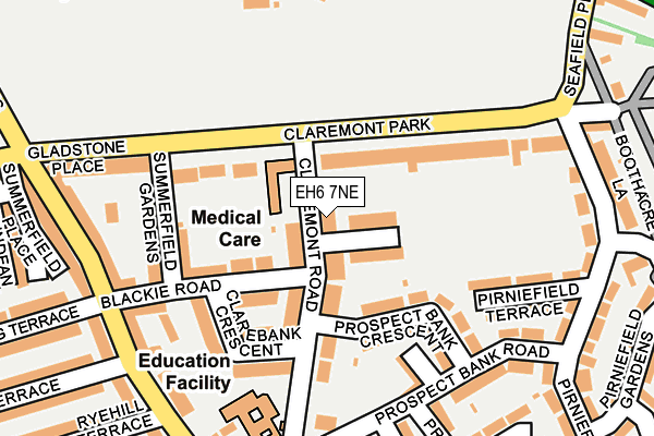 EH6 7NE map - OS OpenMap – Local (Ordnance Survey)