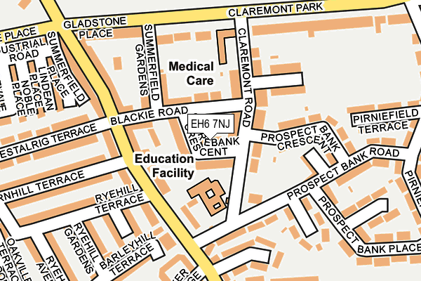 EH6 7NJ map - OS OpenMap – Local (Ordnance Survey)