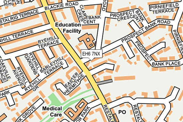 EH6 7NX map - OS OpenMap – Local (Ordnance Survey)