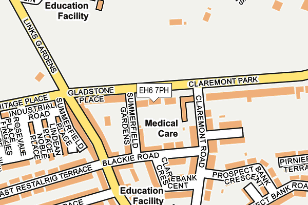 EH6 7PH map - OS OpenMap – Local (Ordnance Survey)