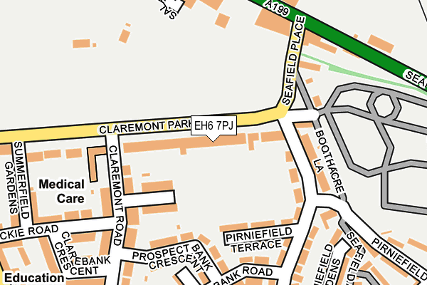 EH6 7PJ map - OS OpenMap – Local (Ordnance Survey)