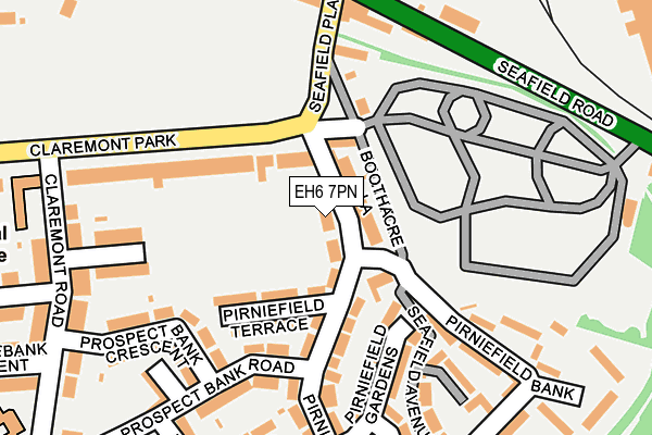 EH6 7PN map - OS OpenMap – Local (Ordnance Survey)