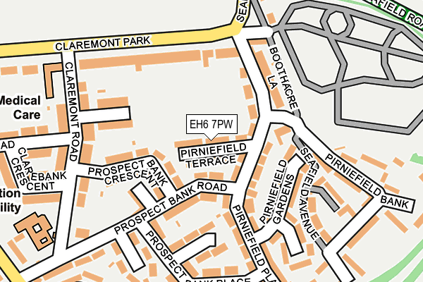 EH6 7PW map - OS OpenMap – Local (Ordnance Survey)