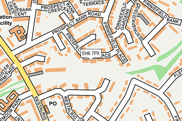 EH6 7PX map - OS OpenMap – Local (Ordnance Survey)