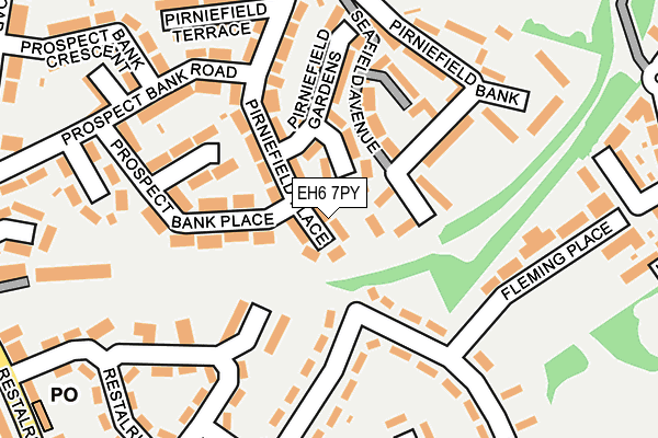 EH6 7PY map - OS OpenMap – Local (Ordnance Survey)