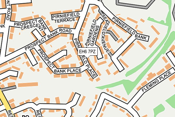 EH6 7PZ map - OS OpenMap – Local (Ordnance Survey)