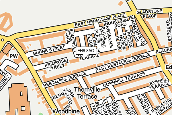 EH6 8AQ map - OS OpenMap – Local (Ordnance Survey)