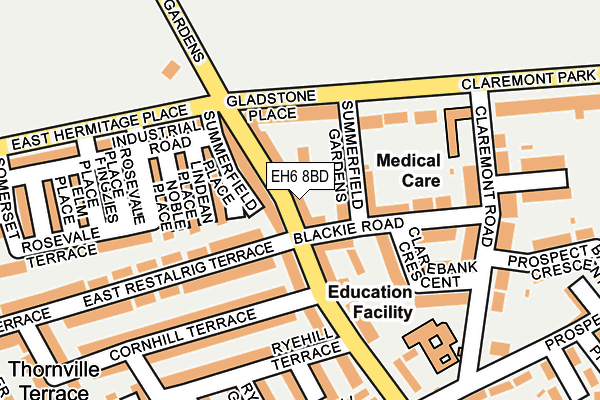 EH6 8BD map - OS OpenMap – Local (Ordnance Survey)