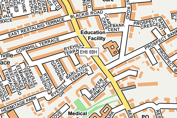 EH6 8BH map - OS OpenMap – Local (Ordnance Survey)