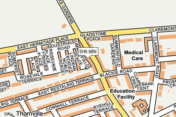 EH6 8BN map - OS OpenMap – Local (Ordnance Survey)