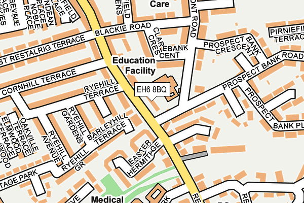 EH6 8BQ map - OS OpenMap – Local (Ordnance Survey)