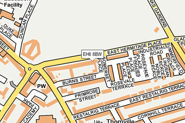 EH6 8BW map - OS OpenMap – Local (Ordnance Survey)