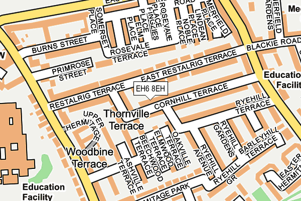 EH6 8EH map - OS OpenMap – Local (Ordnance Survey)