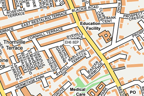 EH6 8EP map - OS OpenMap – Local (Ordnance Survey)