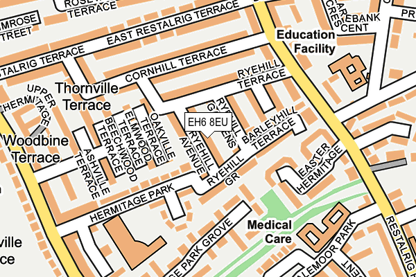EH6 8EU map - OS OpenMap – Local (Ordnance Survey)