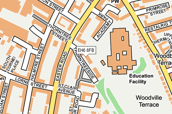 EH6 8FB map - OS OpenMap – Local (Ordnance Survey)