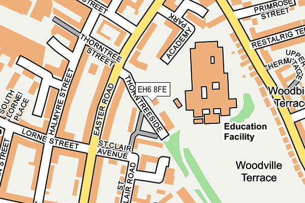 EH6 8FE map - OS OpenMap – Local (Ordnance Survey)