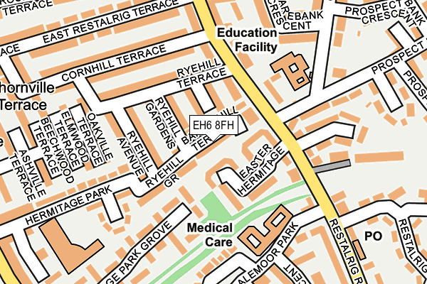 EH6 8FH map - OS OpenMap – Local (Ordnance Survey)
