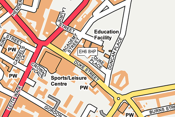 EH6 8HP map - OS OpenMap – Local (Ordnance Survey)