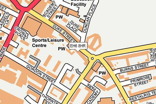 EH6 8HR map - OS OpenMap – Local (Ordnance Survey)