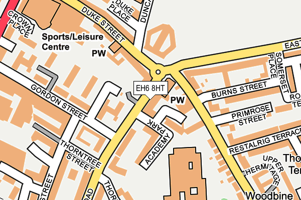 EH6 8HT map - OS OpenMap – Local (Ordnance Survey)