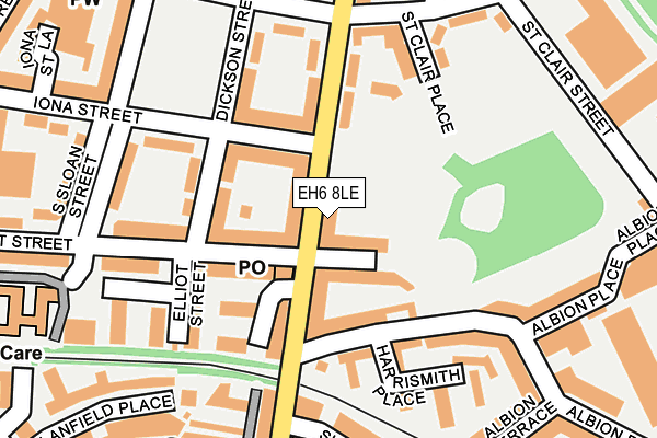 EH6 8LE map - OS OpenMap – Local (Ordnance Survey)