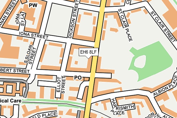 EH6 8LF map - OS OpenMap – Local (Ordnance Survey)