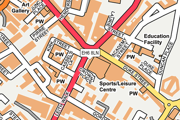 EH6 8LN map - OS OpenMap – Local (Ordnance Survey)