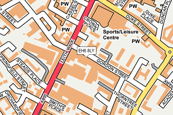 EH6 8LY map - OS OpenMap – Local (Ordnance Survey)